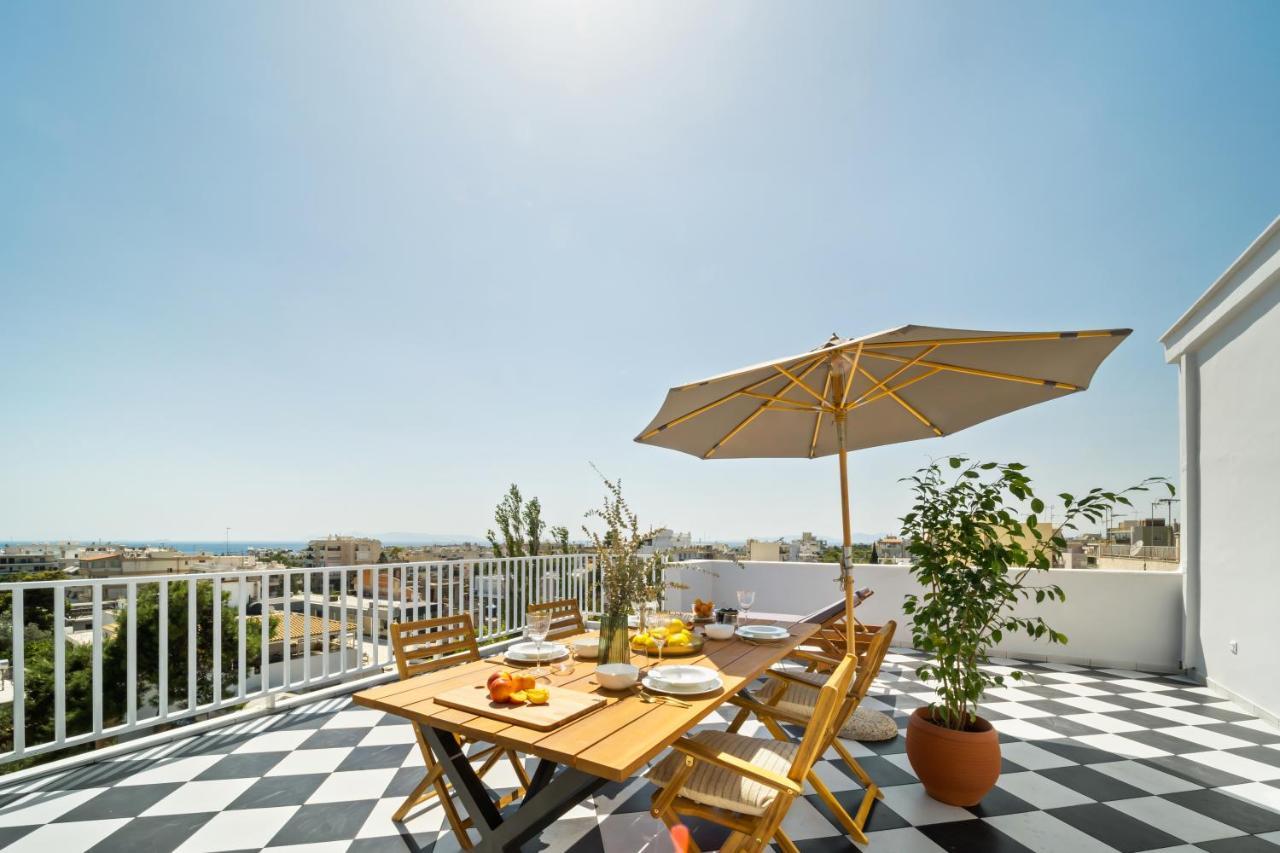 Luxurious Apartment With Big Sea View Terrace - Central Location 雅典 外观 照片