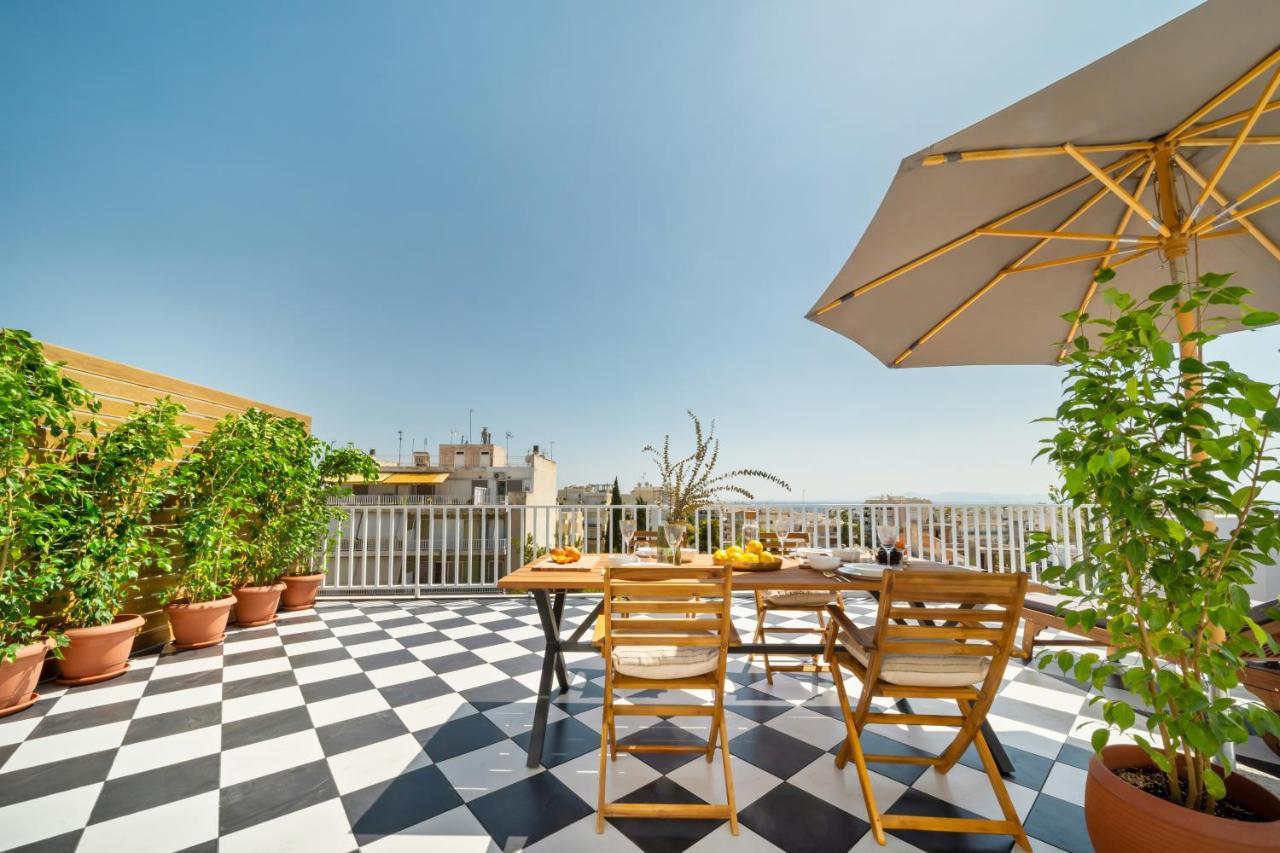 Luxurious Apartment With Big Sea View Terrace - Central Location 雅典 外观 照片